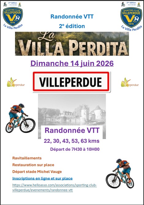 Affiche La Villa Perdita 2ᵉ édition 🌳🚵‍♂️